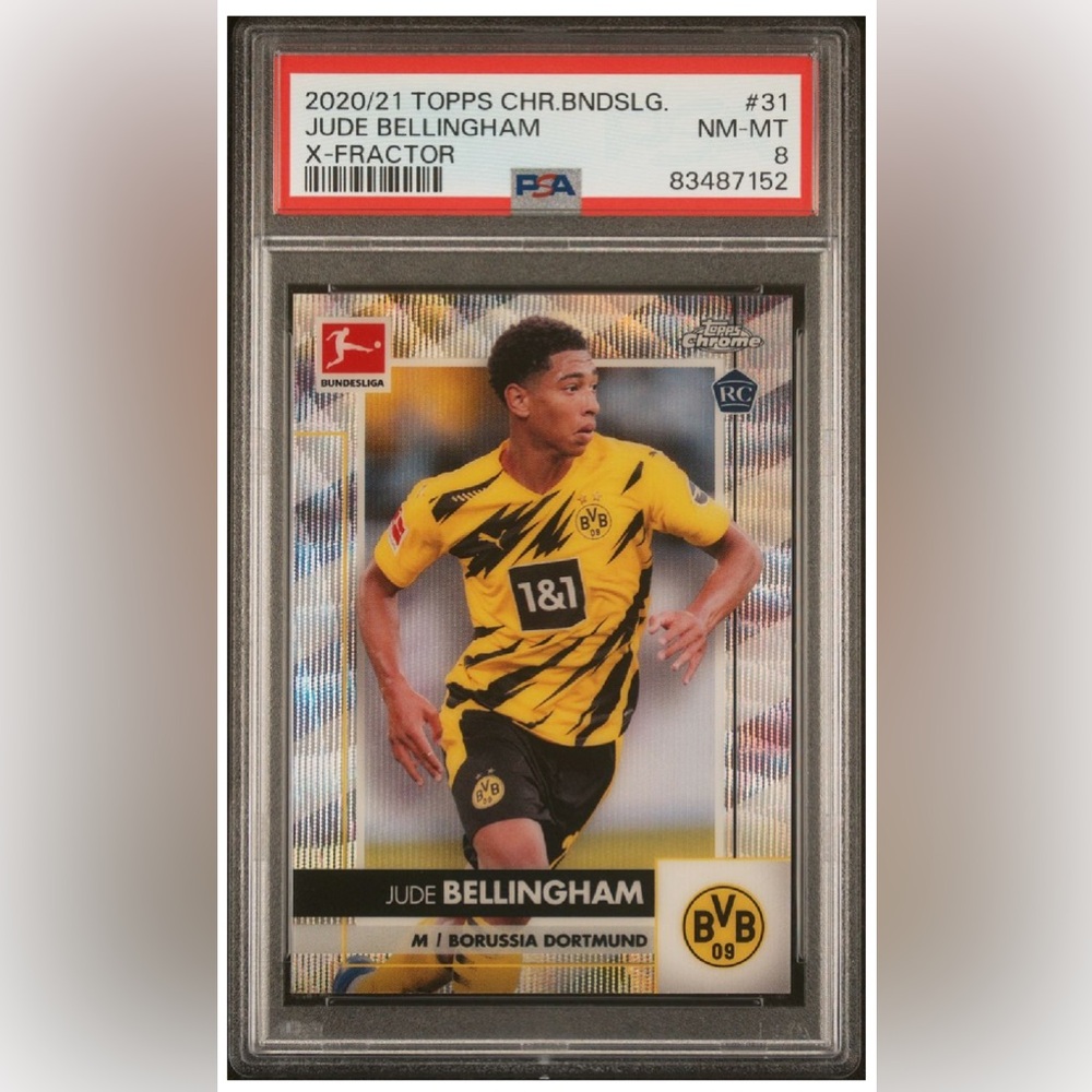 2020 Topps Chrome Jude Bellingham X-Fractor #31 PSA 8